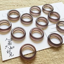 천연 보라색 옥반지 옥가락지 남 여 벽옥가락지 반지 옥반지 장신구