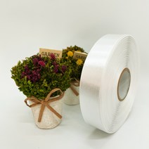 포장 리본 끈 제이제이리본 고밀도주자 40mm 50mm 76컬러 (길이 45M) 공단리본, 백아이