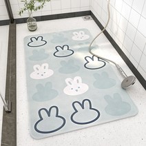 매트 가정용 싸우나 바닥 화장실 욕실 샤워실 새끼 스팀청소기, C01-400x700MM(파워 미끄럼방지 편안, T02-소멸토끼