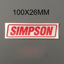 개성 있는 헬멧 스티커 심슨 반사 DIY 오토바이 바이저, 02 100x26mm