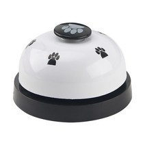 애완 동물 훈련 벨 귀여운 발 인쇄 개 고양이 트레이너 대화 형 장난감 애완동물을 위한 발자국 스마트 먹이 알림, [01] white, 01 white