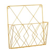 신문 보관 랙 책 디스플레이 선반 홀더 홈 거실 폴더 용, 철, 황금