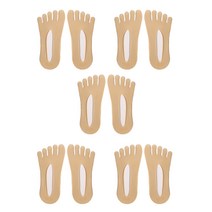 에브리테일 여성 여름 발가락 양말 덧신 5켤레 세트