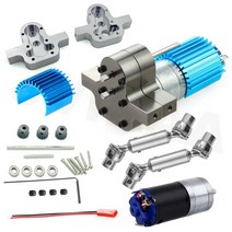 변속기 브레이크 부품 기어변속 금속 전송 기어 박스 370 모터 WPL 1/16 B14 MN90 JJRC 자동차 변경 DIY 조, 05 Titanium