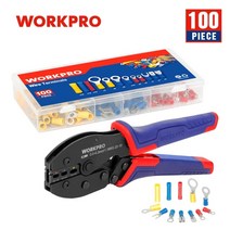 전선 탈피기 워크프로 압착기 케이블 절단기 압착 단자 ² 스트리핑용 자동 스트리퍼, 100pc 와이어 터미널