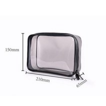 여름 패키피 휴대용 화장품 가방 파우치1 pc 여성 39s 메이크업 라운드 pvc 방수 투명 여행 세면 용품 보관 욕실 주최자 케이스 지퍼