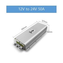 차량용인버터 XWST12 V 에서 24 1a 3a 5a 10a 12a 15a 20a 30A 40a 50a 스텝업 부스트 DC 컨버터 12 V24 차량용 전원 공급 장치, 50A Aluminum, 12V, 24V