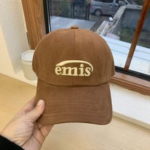 이미스모자 남여공용 연예인 로고 야구모자 힙합 모자 깊은볼캡 Emis 심플 데일리 뉴로고