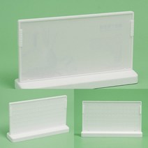 T자 가로형 아크릴 쇼케이스(20X10CM) (화이트) 음악회팜플렛 디스플레이소품 층별안내판