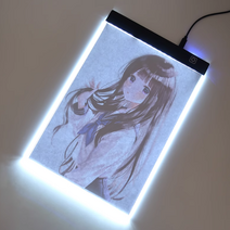 도광판 LED도광판 백라이트 A3 USB 서예 드로잉 라이트패널, 3단계 밝기 조절, 1개