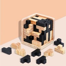 3D 테트리스 나무 블록 큐브 보드게임 크리에이티브 과학 클래식 장난감