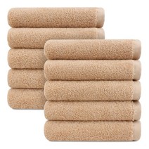 송월타월 메르디앙 40수 200g 호텔수건, 10장, 베이지