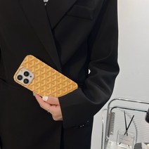 [1+1] 명품 패턴 가죽 폰 케이스 아이폰12프로 휴대폰 케이스