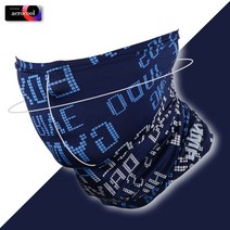 지원군몰 AEROCOOL 국산 쿨 멀티스카프 여름용 얼굴 자외선차단 쿨 넥워머, 페인팅-네이비