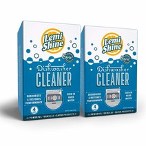 식기세척기 클리너 Lemi Shine Natural Dishwasher Cleaner Powered by Citric Extracts 4회분 x 2팩(총8회분)