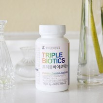 트리플 바이오틱스 60정 김치유산균 포스트 프로 프리 씹어먹는 츄어블