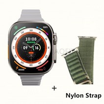 애플워치액정교체 자가수리 스마트 워치 울트라 시리즈 8 NFC Smartwatch 남자 여성 블루투스 전화 방수 무선 충전 HD 애플, WhiteHY add GreenGS
