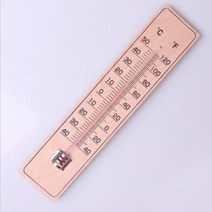 학급 온도계 최고최저 표준 아날로그 벽걸이 고급 나무 실내 온도측정