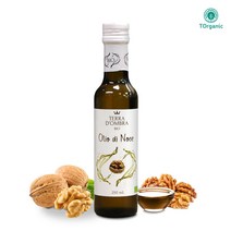 투오가닉 유기농 호두오일 호두씨 호두기름 냉압착 100% 비정제 250ml, 1병