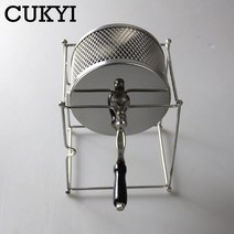 CUKYI크랭크 콩 로스터 기계 커피콩 소형 스테인레스 스틸 롤러 베이킹 머신
