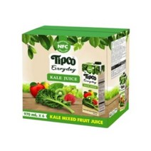 대용량 TIPCO tipco 팁코 케일믹스과일 주스 쥬스 970ml x 6개 대용량 케일 사과 백포도 시금치 키위 착즙 주스 쥬스