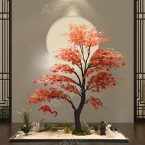 단풍나무 조화 인조 단풍잎 인테리어 나무, 높이 1.2m 폭 0.8m