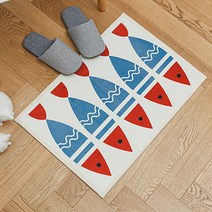 네이처데코 국내산 북유럽 청어 발매트 욕실발매트, 아이보리