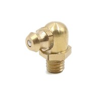 그리스 Uxcell 4-40pcs m6 스레드 1mm 피치 황동 스트레이트 45도 니플, 90도, 6개