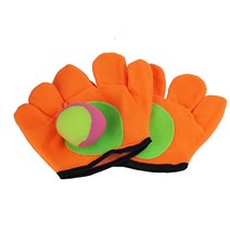 투수 글러브 야구 입문용 초보 장갑 빨판 끈적 공 장난감 야외 스포츠 캐치 게임 Jeu enant 10 Ans, 02 2 Gloves 1Soft Ball