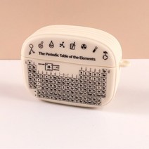 공대생 감성 에어팟 케이스 원소 주기율표 기호표 귀여운 고리형 프로 화이트, 상세페이지 참조