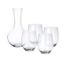 Riedel 옵티컬 O 위스키 2개 세트, 4 Piece Glasses and 1 Decanter