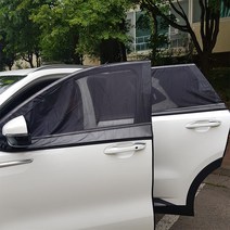 차량용 모기장 앞문 뒷문 트렁크 방충망 창문 햇빛가리개 자동차 캠핑 차박 SUV, 앞문 2p