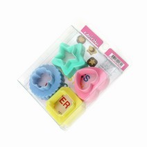 스윗앤스윗. 플라스틱 베이직 양면 쿠키커터 4P