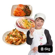 김수미 김수미 별미김치 3종 세트(봄동겉절이김치 2kg+천수무김치 2kg+오미자백김치 2kg), 단일옵션