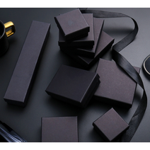 주얼리 케이스 선물박스 쇼핑백 무광블랙, 상자 13cm X 13cm