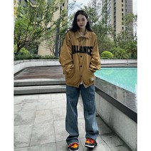 야구점퍼 복고 스트리트 캐주얼 코치 보이프렌드 여성체크자켓 린넨여성자켓 여성자켓 여성겨울자켓 여자자켓코디 겨울여성자켓