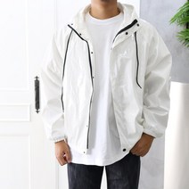 에나멜 유광 코팅 광택 후드집업 점퍼 자켓