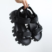 보이슈 남자 키높이 6 cm 소가죽 수제화 샌들 통굽 여름