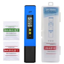 휴대용 디지털 ph 펜 유형 산도 측정기 고정밀 0.01 ph 테스터 풀 수족관 수질 테스트 도구, 파란색 백라이트 없음