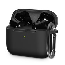 Razer-Hammerhead True Wireless X Case 용 헤드폰 실리콘 보호 커버, 검은 색