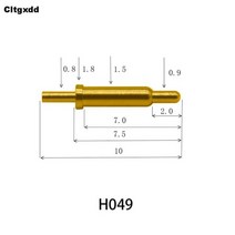 H041-H060 고전류 스프링 장착 포고 핀 수 암 전원 배터리 커넥터 포고핀 헤더 충전 8 24 9 11.5 10 6 15 5 개, [09]H049, [01]5PCS