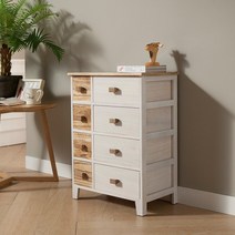 이노센트 폴 오동나무 원목 다용도 8단 서랍장 i102004, 화이트내추럴