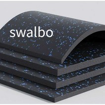 swalbo 헬스장바닥재 탄성 고무매트 충격흡수, (EU 1.5CM) (화이트 도트)