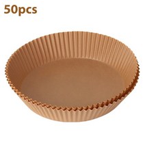 샤오미 주방 에어 프라이어 종이 특수 베이킹 오일 방지 50/25 개 가정용 바베큐 플레이트 음식 오븐 액세서리, [01] 50pcs brown