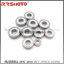 2X 6900 베어링 10mm 22mm 6mm 오토바이 체인 롤러 풀리 볼용 10x22x6 깊은 홈 금속 이중 차폐 볼