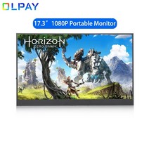 보조 모니터 휴대용 와이드 포터블 서브 4k 터치 스마트 노트북 스크린 블루투스 미러링 듀얼 HDMI USB 커브 17.3 인치 슈퍼 울트라 usb 디스플레이 1080p ips, 15.6인치