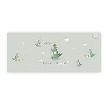 Yumico 온열 마우스패드 사무실 온열데스크매트 800mm X 330mm, 공룡, 1개