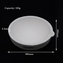 용해로 전기 용광로 500g 고온 석영 보울이 용융 금속 적합 보석 가공, 01 500g