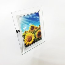 다팜코리아 재물운 해바라기 탁상액자 (중사이즈) 소품 인테리어꾸미기, 05유리