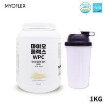 마이오플랙스 WPC 농축유청단백질 근육보충제 류신 bcaa mbp단백질 균형프로틴 마시는단백질 요거트맛 1kg 체중증가용 게이너, 1개, 1키로그람